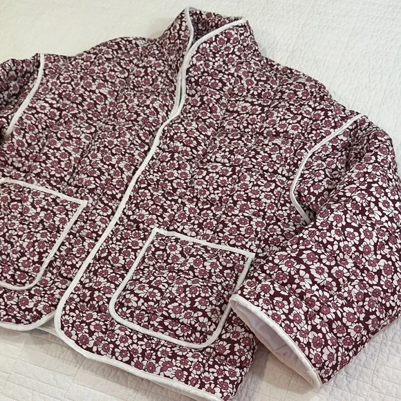 Quilted Floral Jacket Cottagecore Grandmacore medium NWOT - Picture 2 of 5
